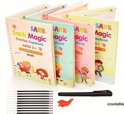 crockdile Magic Ink Tracing Book for Kids' Writing Practice