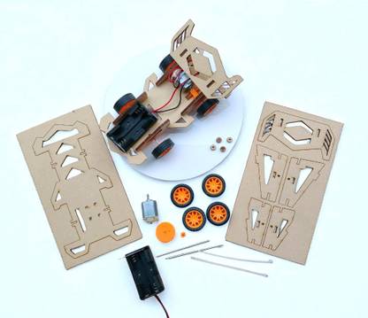 Blessaro DIY Electric Car Kit for Kids | Robotic Science Project Toy