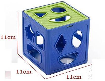 Smiley Bell cube shape sorter puzzle game best return gift &learning toy