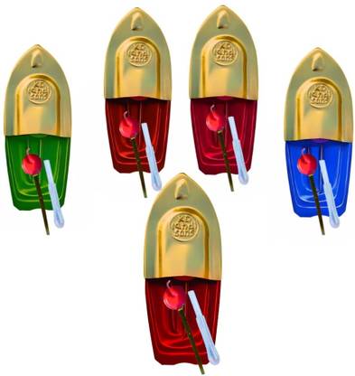 kd and sons Set of 5 steam Boat with free candle & dropper|| pop pop Boat
