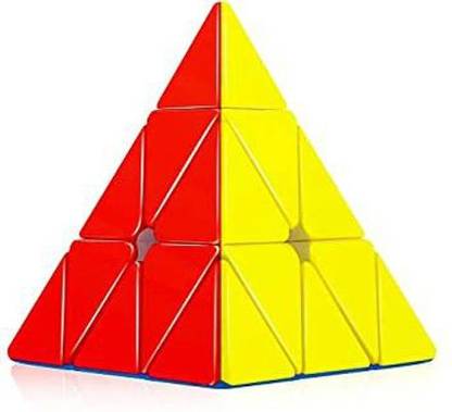 Gupta sales Best Pyraminx Pyramid Cube 3x3 High Speed Triangle Puzzle Cube, Multicolor