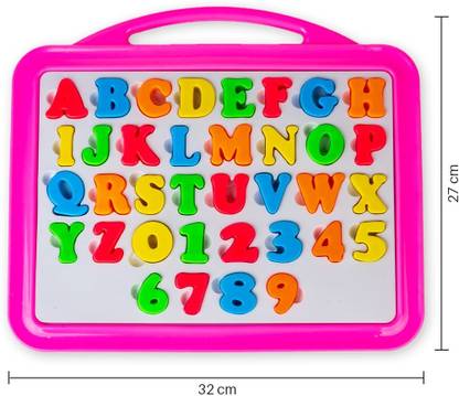 FunZone 2 in 1 Little Star Slate to Learn Pictures Spellings&Alphabets with Color Chalk