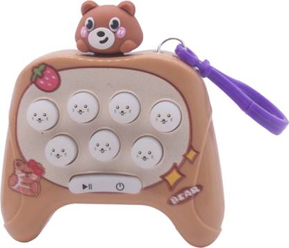 Kiditos Quick Push Game Console, Electronic Sensor Game Sound & Light Mole Whacker Toy
