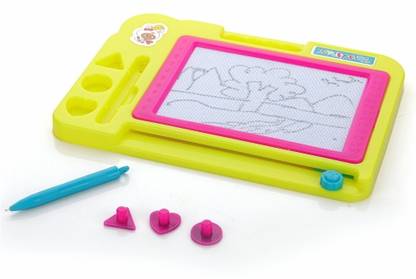 333MART Plastic Magnetic Slate for Kids, Easy to Write & Erase Drawing Doodle Board