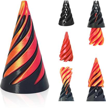 4MYL Impossible Pyramid Passthrough Fidget Toy 3D Printed Impossible Cone Spiral Cone