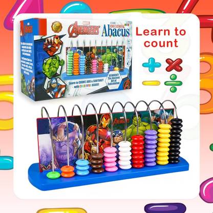 zokato Avengers Educational Abacus Sr. Play And Learn Colourful STEM Toy