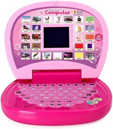 NIYAMAT Pink Laptop for Kids Computer Educational Learning Toy