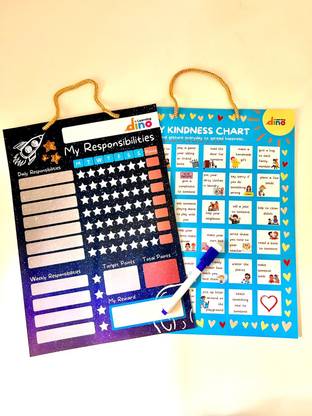 Learningdino Kindness Chart and Responsibility Chart