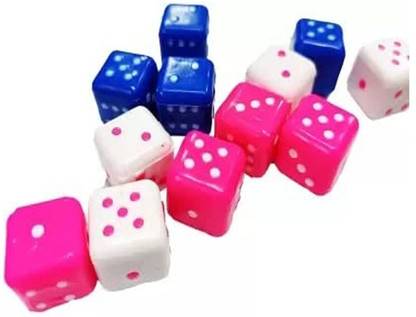 Manvikram MKRM MULTI COLOR DICE 6 PIECES 3PAIRS
