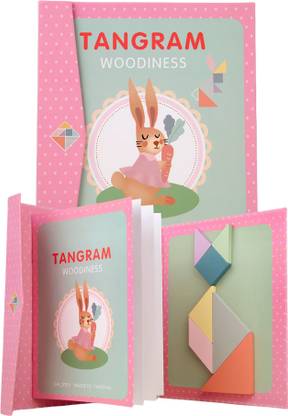 Dorytoys Travel Tangram Puzzle Book – Wooden Magnetic Brain Game