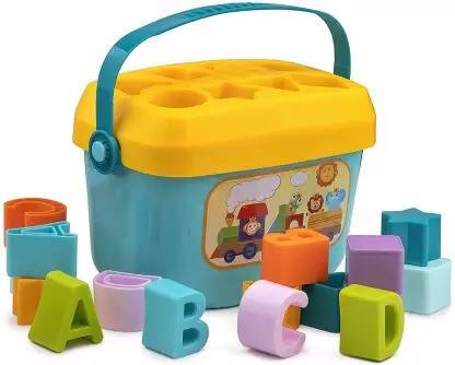 Kovea Alphabet & Shape Blocks Toys Kids & Baby Girl-Boy (Multicolor)