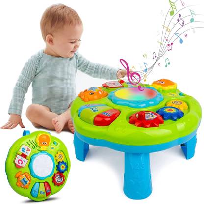 Vaniha Musical Learning Table Music Activity Center Table Toys for Kids