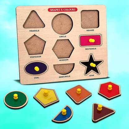 Plus Shine Learn Early Geomatric Shapes With Puzzle Board Game Sorting Blocks Learning Toys