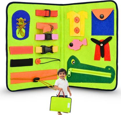 Seraphina Life Skills Busy Board Book|Montessori Toy For 3 4 5 Year Old Boys
