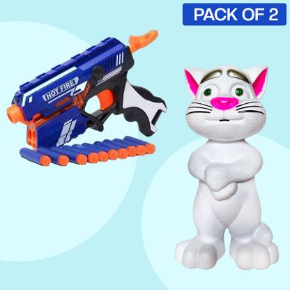 Toyboy CoMBo toy set for children ( Hot blaze storm dart gun & Talking tom )TOYS