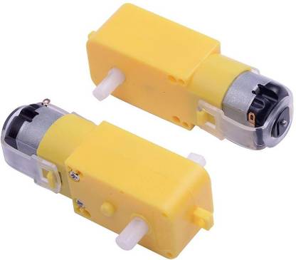 InkOcean 2 pc Bo Motor 3V-6V DC Geared Motor Dual Shaft TT Motor Arduino DC Gearbox Motor