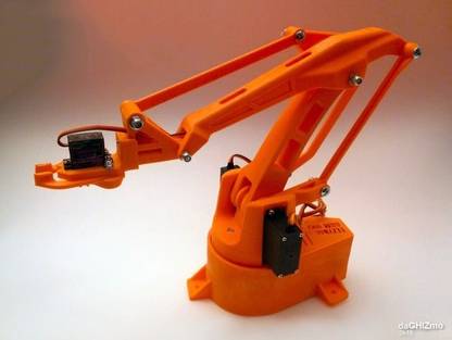 Printed Bots Robotic ARM MK2-3D Printed Parts Only with Nuts and Bolts)