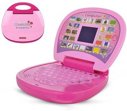 Toptoysindia Pink Laptop -Pink The Perfect Toy for Kids Play and Learn