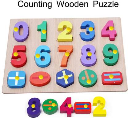 CASADOMANI High Quality Math counting Board Toy Educational Counting Math Montessori Toys for Toddlers | Preschool Wood Toy Learning Blocks with Knobs Rainbow Wooden Number Peg Puzzle for Kids Jigsaw Puzzle Number Educational and Learning Puzzles Toy Wooden counting learning toy 1234 matching toy Early Baby brain tester Creative learning set Play, Read & Learn Number learning toys Math & Counting