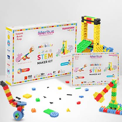 Meritus STEM Maker Kit|STEM Learning|Educational Kit|Science Activity Kit|4+Yrs