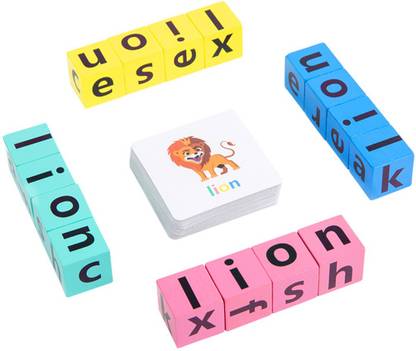 PATPAT Spelling Games for Kids,Wooden Letters Learning Game