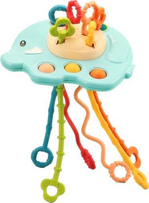 DIGIL Montessori Toys for 12M+,Pull String Activity Toy,Sensory Travel Toy for Toddler