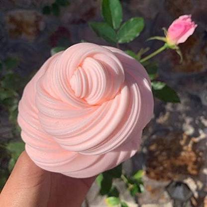 PMW Fluffy Stretchy baby pink slime - 250 ml