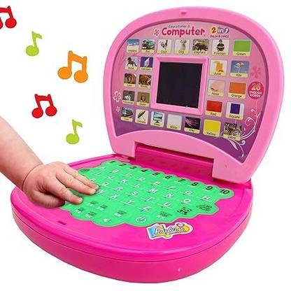 OSSIFY Educational Learning Kids Laptop With LED Display & Music - 2011 (Multicolor)