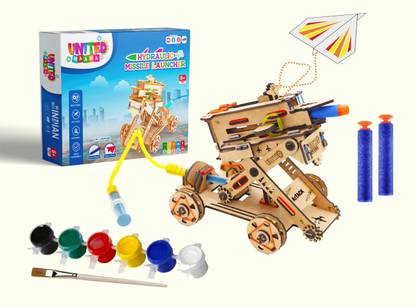UnitedMaama STEM Project Kit 2 in 1 Plane Launcher STEM for 8 To 14 Years
