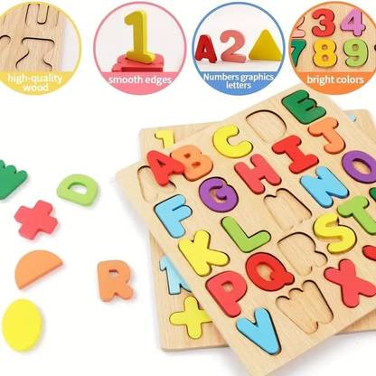 Rainbowstore Wooden Peg Board: A Way to Learn Numbers and Letters for Kids, Ages 3+ (pack 2)