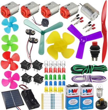 SYMFONIA School Science Project DC Motor kit 70 Item Loose in one Pack