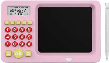 Pepstter 2 in 1 Electric Math Calculator Toy Tablet Screen Kids Education Learning Toy