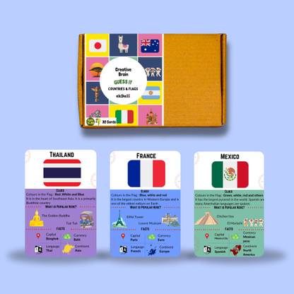 ekdali Learn World Flags: Flashcards for Kids & Geography Fun