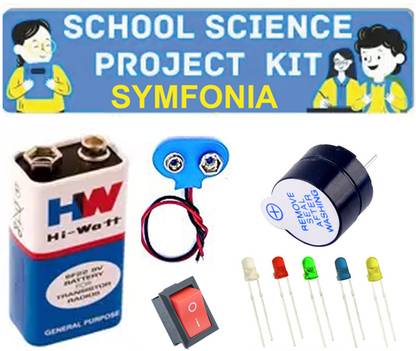 SYMFONIA Basic Engineer Kit for School Science Project Kit Buzzer Making Project 9 Item