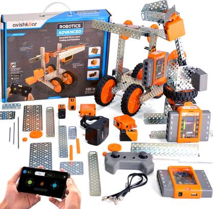 Avishkaar Robotics Advanced Kit, 10+ Years,150+ Models, Robotics, Mechanical & Coding kit