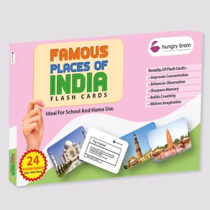 hungry brain Mind Wealth FAMOUS PLACES OF INDIA- Easy & fun way of learning-2yr-6yr kids