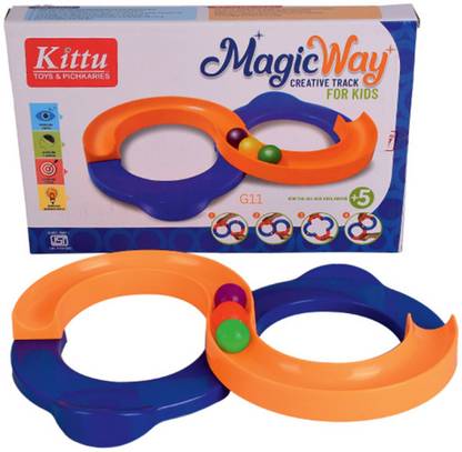 Just97 8 Shape Infinite Loop Interaction Balancing Track Toy with Ball (Multicolor) G3