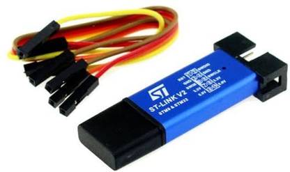 DHRUV-PRO St-Link V2 Programming Unit Mini Metal Shell STM8 & STM32 Emulator Dow Electronic Components Electronic Hobby Kit