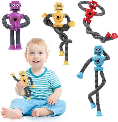 Priyadarshi 4 Pack Telescopic Giraffe Toy