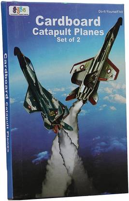 StepsToDo Cardboard Catapult Plane Making Kit (Set of 2) Puzzle Game | Demonstration Kit