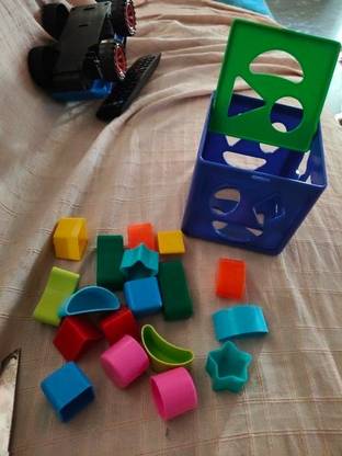 Dorytoys Shape Sorting Cube With 18 Shape And Different Color-CUBE BLUE-322-