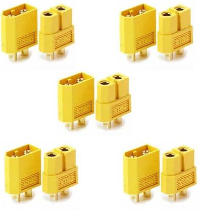SunRobotics XT60 CONNECTORS MALE AND FEMALE-5Pcs