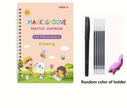 Krishnan Reusable Handwriting Books Set Magic Practice Copy Books Kindergarten for kids