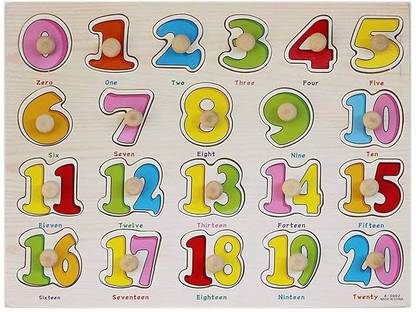 RITSKART 1234 Number Counting Puzzle Fun Learning Toy for Kids Multi-color Board Game Board Game Accessories