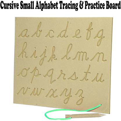 Plus Shine Small Cursive Alphabets Letters Learning Slate Writing Practice Tracing Board