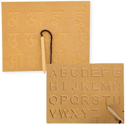 SHALAFI Hindi Vowels(Swar)Practice Slate With Writing Practice Capital ABC Tracing Board