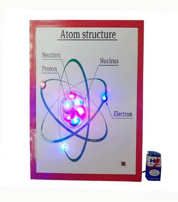MELODY's Atomic Structure Model Showing with Running Light for Chemistry Working Model for School