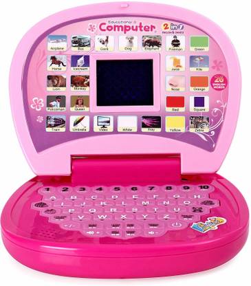 the babydise Battery Operated Toy Laptop - Pink