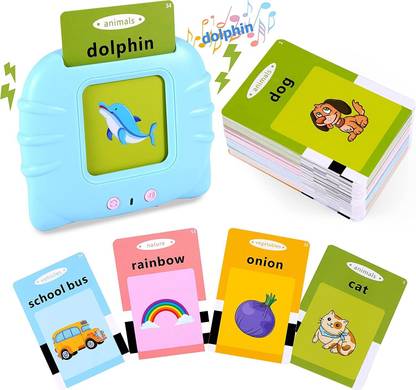 LIONVISON Preschool Educational Learning Talking Flash Cards 224 Words with Audible Sound