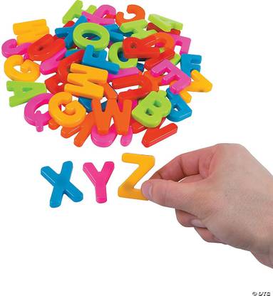 AGLEY English A to Z Capital letter Colorful Magnetic Alphabet (ABCD Capital Letter)
